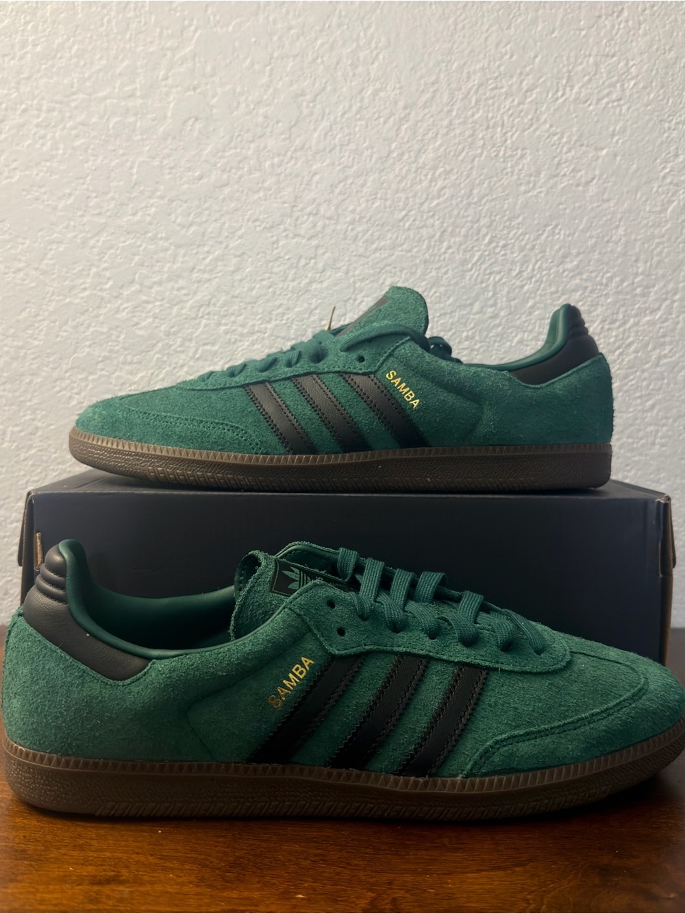 Adidas Samba OG 'Collegiate Green Core Black Gum' IH4384 Size 12
